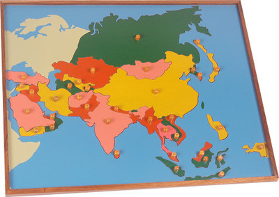 

Kidken Montessori Map Puzzle: Asia(Multicolor)