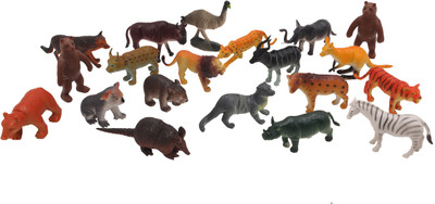 

Baby Tintin wild animals (20 piece) with realistic features and looks(Multicolor)