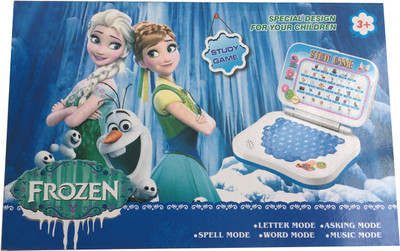 

Rey N Ran Frozen Study Game Mini Learning Laptop for Toddlers(Blue)