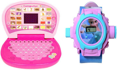 

Aquaras COMBO KIDS WATCH & DISPLAY LEARNING LAPTOP(Multicolor)