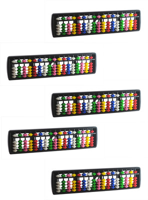 Djuize 17 Rod Multicolor Abacus Set Of 5(Multicolor)