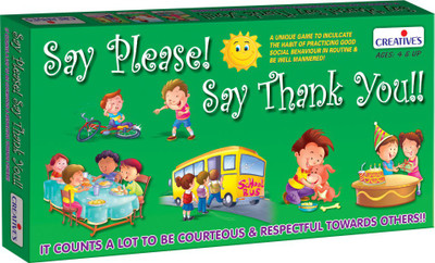 

Creatives Say Please! Say Thank You(Multicolor)