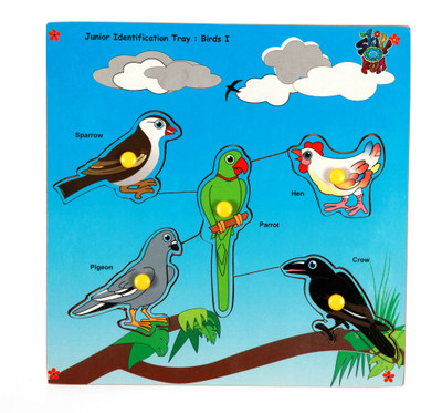 SKILLOFUN Junior Identification Tray Birds I(5 Pieces)