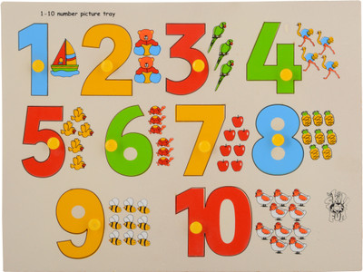 SKILLOFUN Number with Picture Tray(Multicolor)