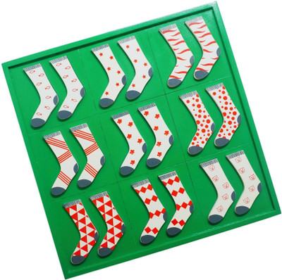 

Skola Sock Twins Patterns - Pair, Match & Learn(Multicolor)