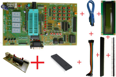 

Robosoft Labs 8051 / 8052 Board with AT89S52, MAX232 , RTC, AT24C32, ULN IC , LCD & PROGRAMMER(Multicolor)