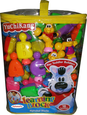 

Adraxx Learning Alphabet Blocks(Multicolor)