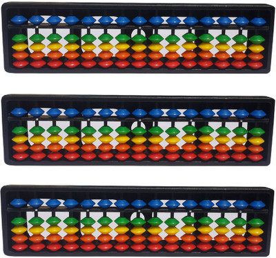 Sae Fashions 15 ROD MULTICOLOR ABACUS KIT SET OF 3(Multicolor)