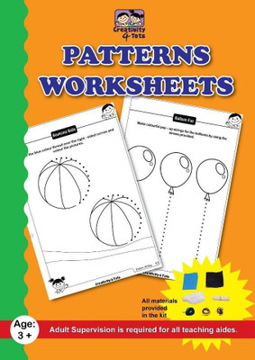 

Creativity 4 Tots Pattern Writing Worksheet(Black, White)