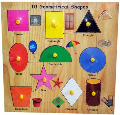 

Avani Industries Geometrical Shapes Puzzle(10 Pieces)