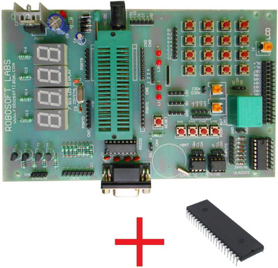 

Robosoft Labs AVR ATMEGA16/32 40PIN Development Board with ATMEGA16 , MAX232 , RTC , AT24C32 , ULN2003 IC's(Multicolor)