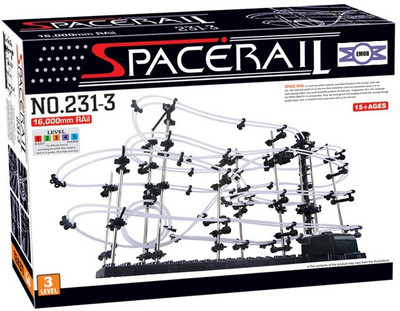 

Emob SpaceRail Marble Roller Coaster with Steel Balls 16000 mm Long Never Ending RollerCoaster Learning Educational Game 231- Level 3(Multicolor)