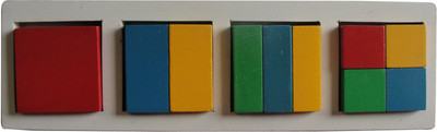 

Little Genius Wooden fraction puzzle of square(Red, Yellow, Blue, Green)