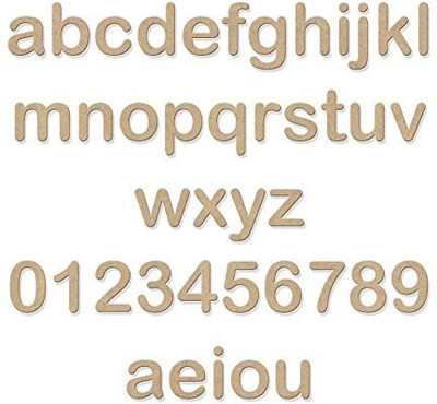 

Incredible Gifts Asianhobbycrafts Wooden Letters and Numbers - Lowercase (Small Size - 2")(Brown)