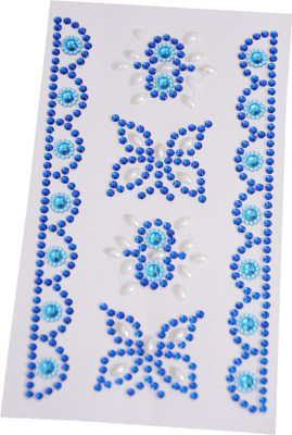 

Priyankish Blue Butterfly Stickers(Multicolor)