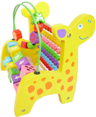 

MU YAYA Giraffe Wooden Abacus Activity & Counting Toy(Multicolor)