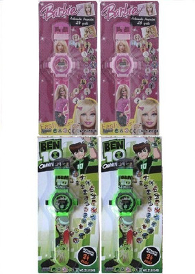 

Users DEL to DSS_Kids Digital 4 watches include projector functional with 4*24 Images(Pink, Green, Multicolor)