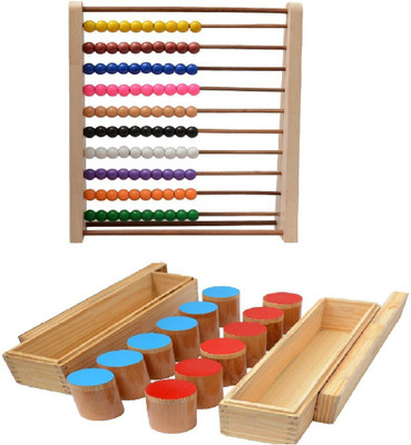 

Aimedu Toy Combo Pack Of Wooden Sound Box And Counting Frame For Kids Learning - Kids Toys(Multicolor)