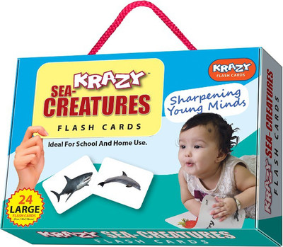 

Krazy Sea Creature Flash Cards(Multicolor)