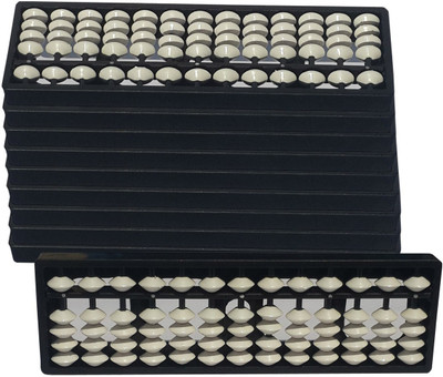 Sae Fashions 13 ROD WHITEABACUS KIT SET OF 10(White)