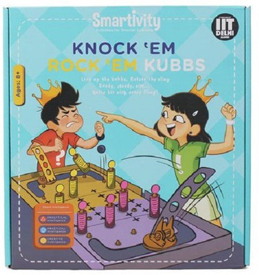 

Smartivity Knock 'Em Rock 'Em Kubbs(Multicolor)