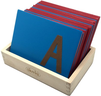 

Skola Sandpaper Letters Tracing Upper Case Capital Alphabets(Multicolor)