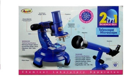 

Annie 2 in 1 Science Set - Telescope & Microscope(Multicolor)