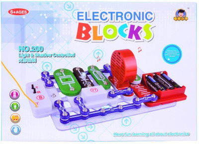 

Planet of Toys Science Electronic Circuit Blocks - Create Exciting Projects (Big)(Multicolor)
