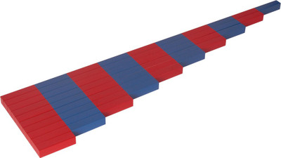 

Kidken Montessori Number rods -(Teakwood, PU - chip free)(Multicolor)