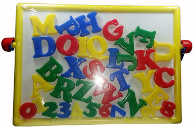 

New Pinch 2 in 1 Magnetic Educational Board with Alphabets & Numbers (multicolor)(Multicolor)