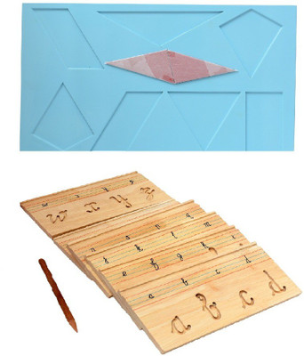 

Aimedu Toy Combo Pack Of Wooden Carning Board Cursive And Shape Magic For Kids Learning(Multicolor)