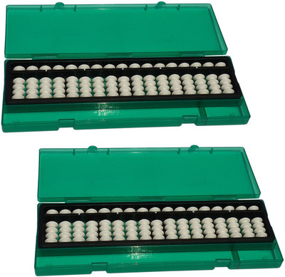 

Sae Fashions 17 ROD WHITE ABACUS KIT WITH BOX SET OF 2(White)