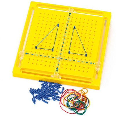 Math Buddy Labs X-Y Coordinate Peg Board(Yellow)