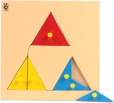 

Skillofun Parts of Triangle Tray With Knobs(Multicolor)