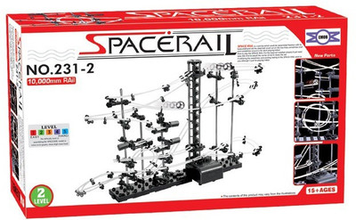 

Emob SpaceRail Marble Roller Coaster with Steel Balls 10000 mm Long Never Ending RollerCoaster Learning Educational Game 231- Level 2(Multicolor)