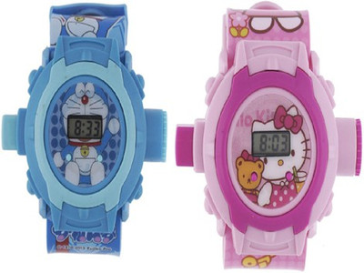 

Aquaras HELLO KITTY AND DOREMON 24 IMAGE PROJECTOR WATCH(Multicolor)