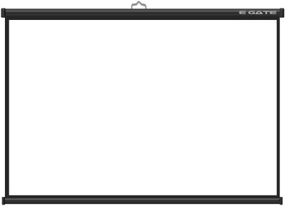 

Egate 8X6 (Feet) MAP TYPE SCREEN : High-Gain Imported Fabric : Matt True White - for Best Color & Zero Reflection(White)