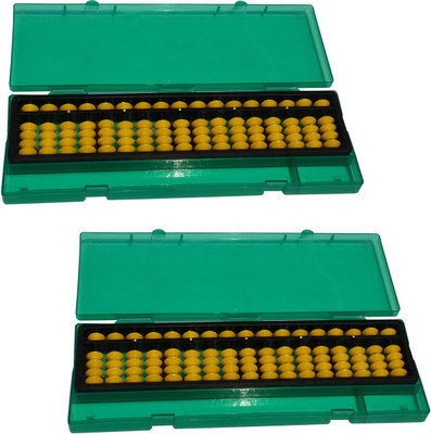 

Sae Fashions 17 ROD YELLOW ABACUS KIT WITH BOX SET OF 2(Yellow)