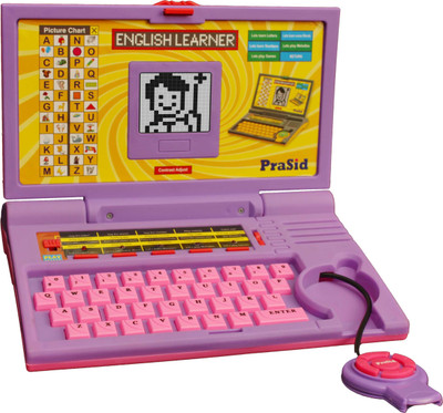 

Prasid English Learner Computer Toy Educational Laptop PurplePink(Purple, Pink)