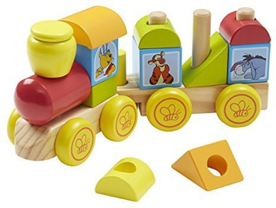 Melissa & Doug Disney Baby Winnie the Pooh Wooden Stacking Train(Multicolor)