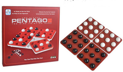 

Tickles 2 Players Pentago Mind Twisting Game for All Ages(Multicolor)