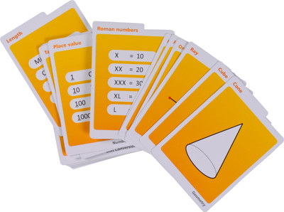 

LogicRoots Dr Math - Memory Cards For Grade 1 For Concepts:: Clarity And Recall(Red)