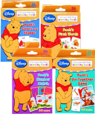 

Disney Winnie the Pooh Learning Cards (Set of 4 Decks)(Multicolor)