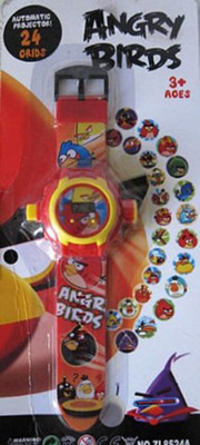 

General Aux Angry Bird Projector Watch(Red)