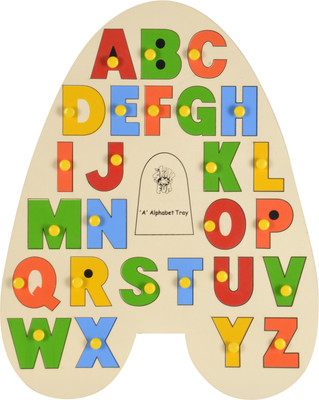 SKILLOFUN A-Alphabet Tray Knob(Multicolor)