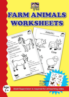 

Creativity 4 Tots Farm Animal Worksheet(Black, White)