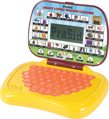 

Prasid Smart Lovely English Learner Kids Laptop YellowBrown(Multicolor)