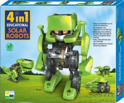 Dates Annie 4in1 Educational Solar Robot(Green)