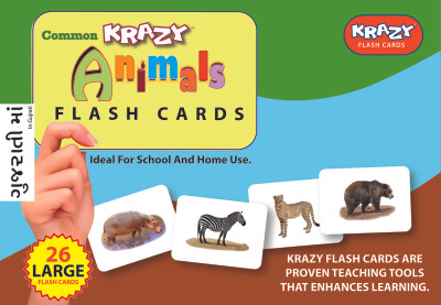 

Mind Wealth Krazy Animals - Gujarati Flashcards(Green, Blue, Brown)