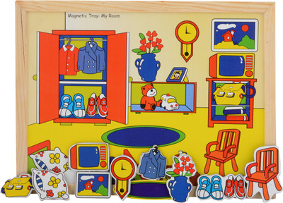 

Skillofun Magnetic Twin Play Tray-The Room(Multicolor)